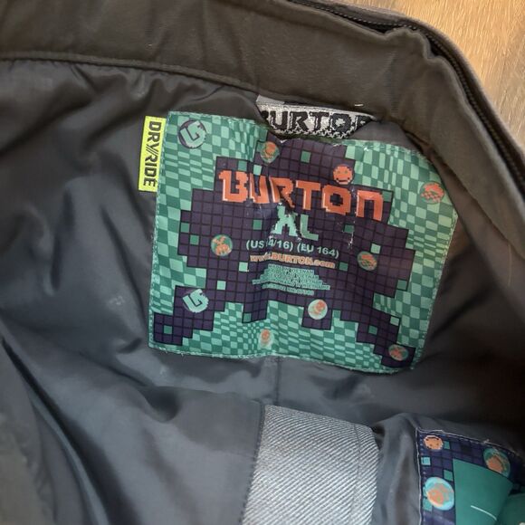 Burton DRYRIDE Cargo Snowboard Ski Pants Boys XL 14/15 Gray 30x28.5 Adjustable - Picture 6 of 16